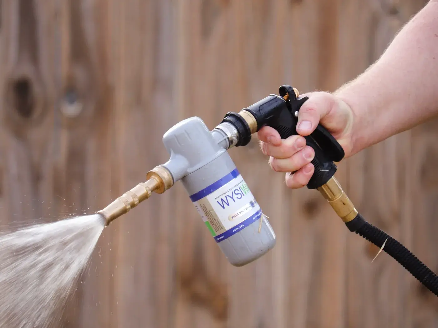 Rhino Scoop technician following sanitized route standards