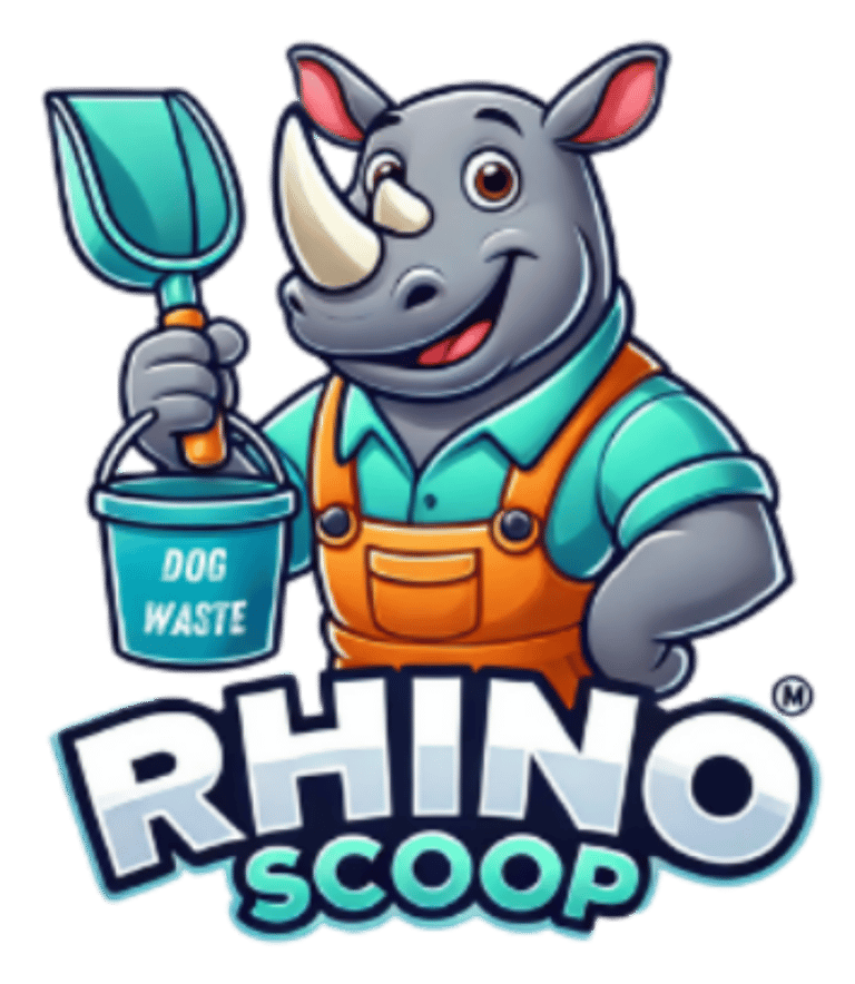 Rhino Scoop mascot logo
