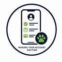 Customer portal account management icon